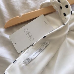 Backless polka dot dress